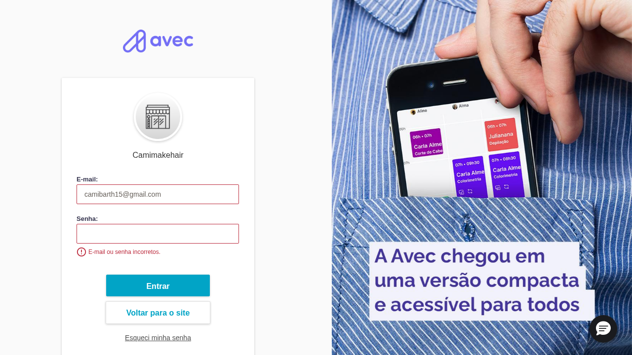 Screenshot da última tentativa